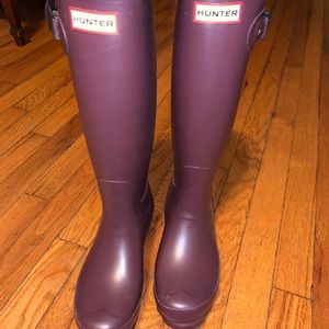 Purple Tall Hunter Boots